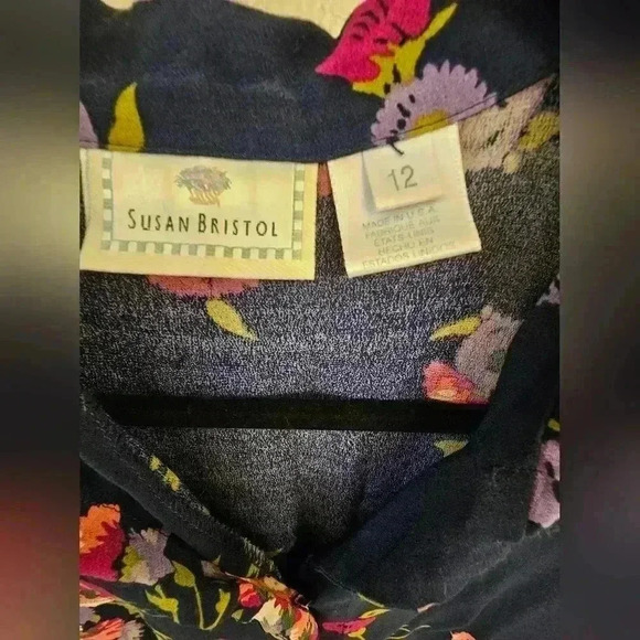 Vintage Susan Bristol Floral Button Down  Shirt and skirt set - Picture 11 of 12